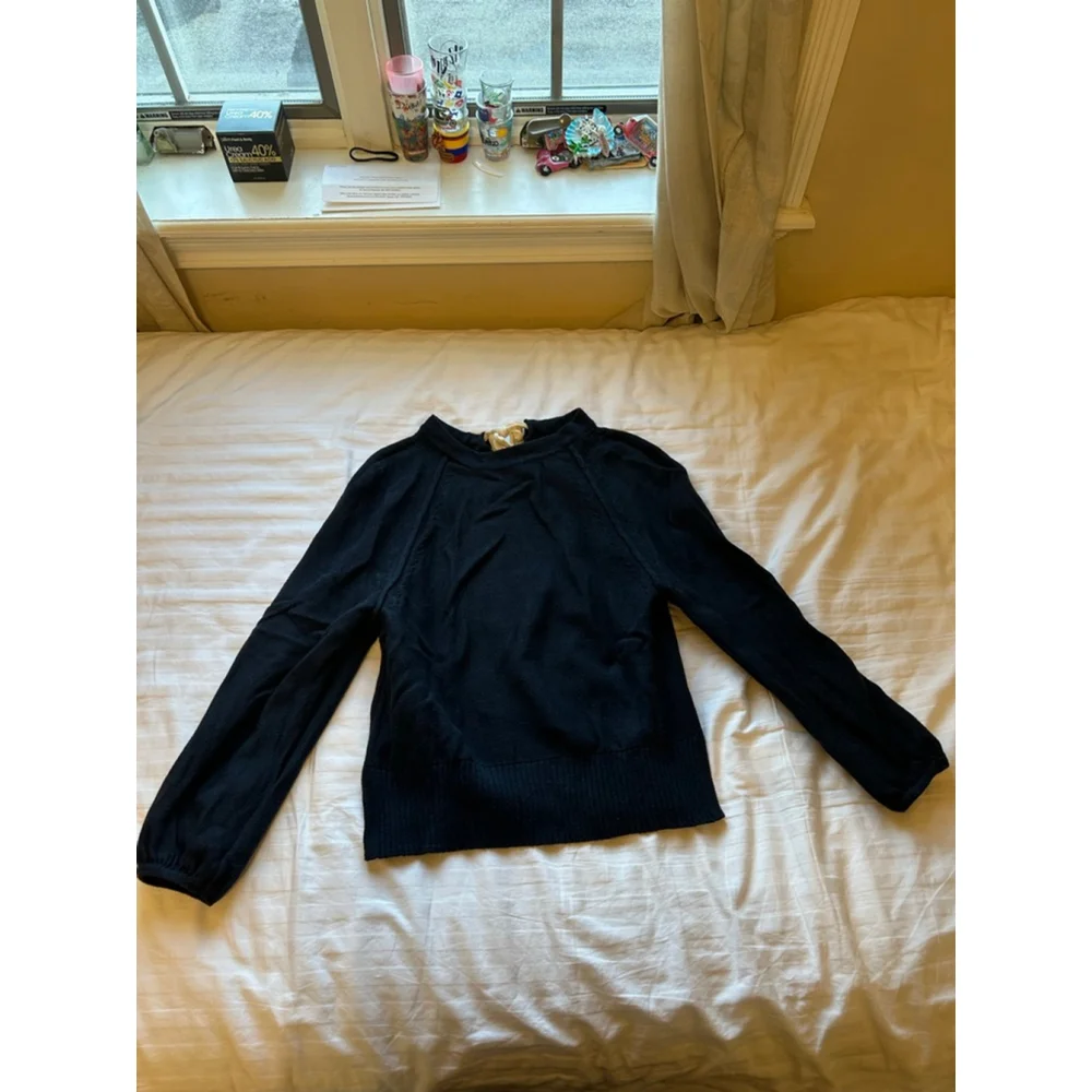 Anthropologie Emily Puff-Sleeved Sweater